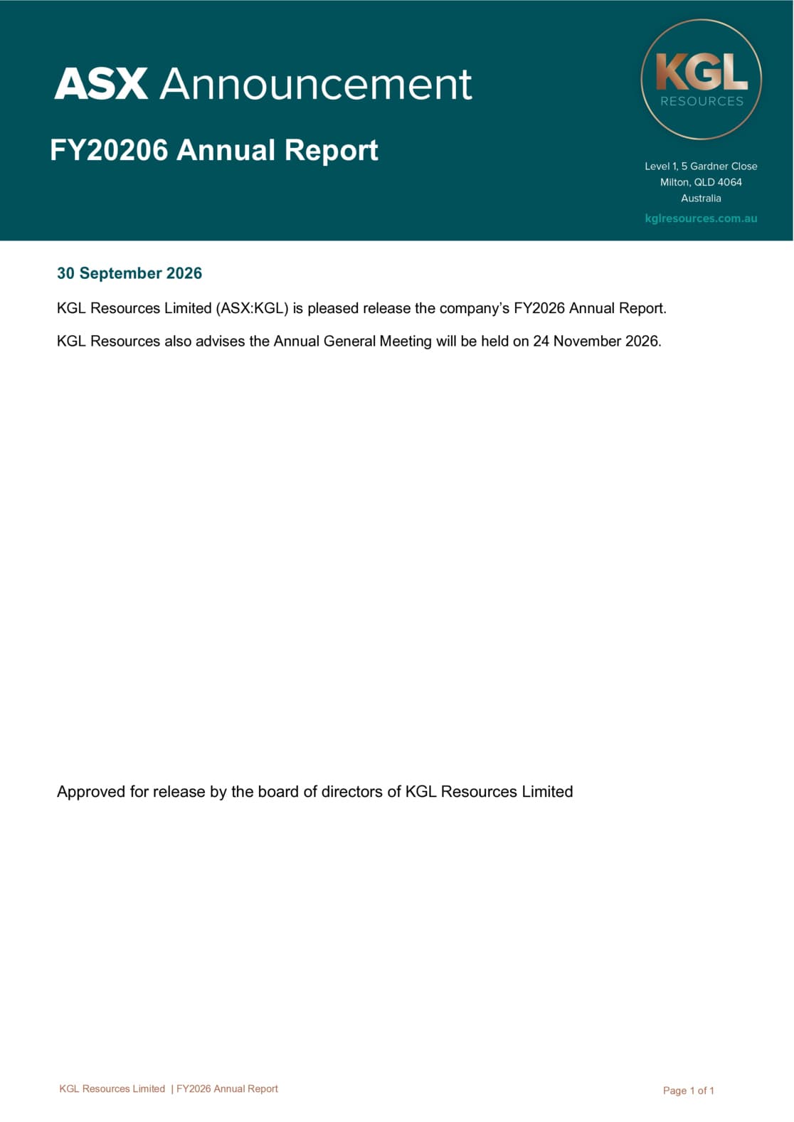 Annual Report to shareholders